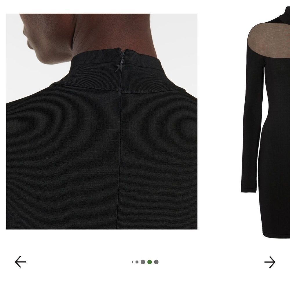 Mugler Mesh Panel Bodycon Dress - Picture 10 of 10